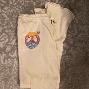 Gypsy 05 Riley Sweatpants in cream NWOT size Large